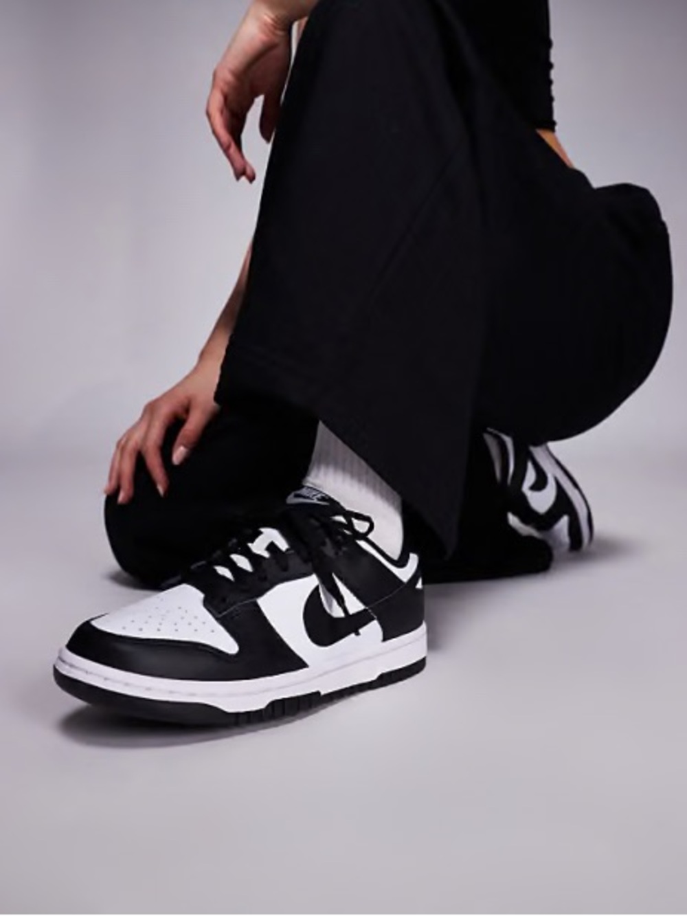 Nike Black and White Low-Top Sneakers